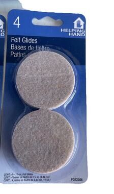 Helping Hand 1-3/4" Felt Glides/Furniture Pads 36 Glides Bundle Brand New